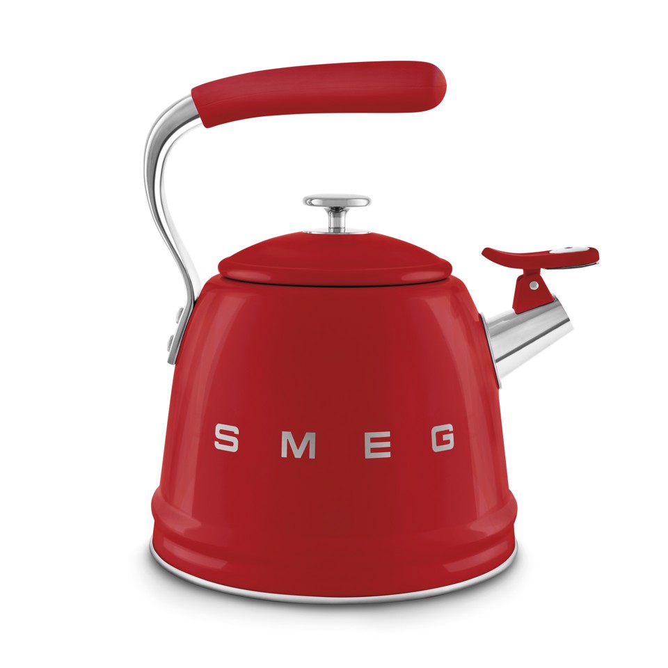 Smeg Bollitore con fischio 50's Style - Rosso LUCIDO - WKF01RD