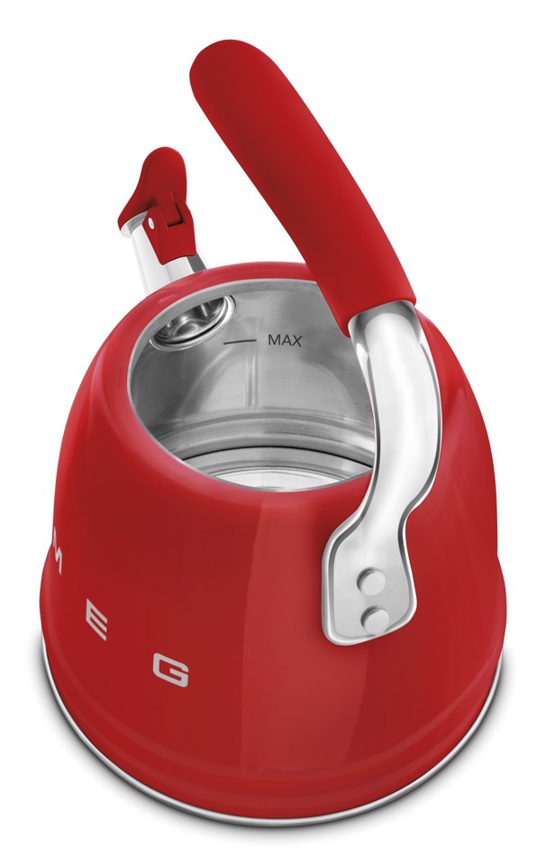 Smeg Bollitore con fischio 50's Style - Rosso LUCIDO - WKF01RD