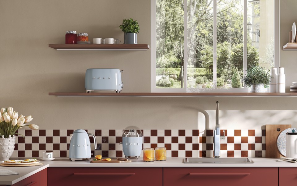 Smeg Bollitore Standard 50's Style – Azzurro LUCIDO – KLF03PBEU