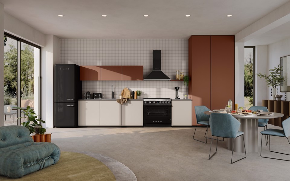 Smeg Bollitore Standard 50's Style – Nero LUCIDO – KLF03BLEU