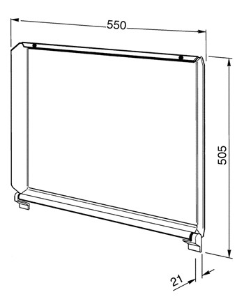 Smeg C60CEB/1 accessorio e componente per piano cottura Vetro, Metallo Copertura per uso domestico