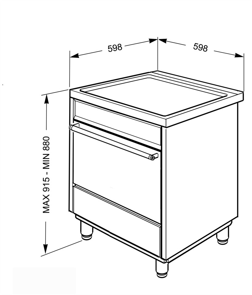 Smeg C6IMXI9 cucina Piano cottura Piano cottura a induzione Acciaio inossidabile A