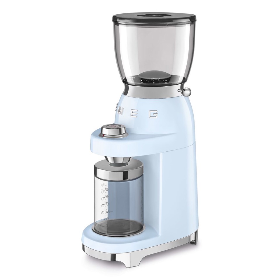 Smeg CGF11PBEU macina caffé 150 W Blu, Trasparente