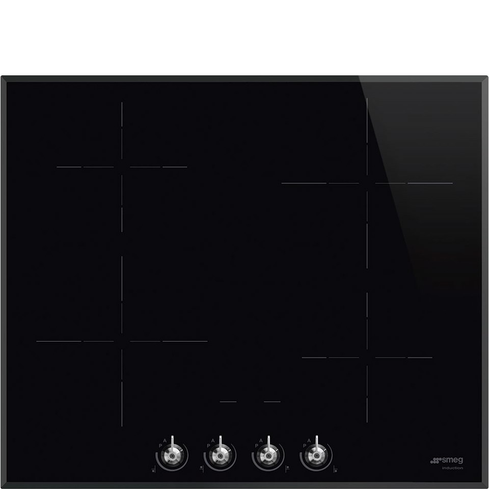 Smeg Classic Classica Piano di cottura SI364BM Nero Made in Italy