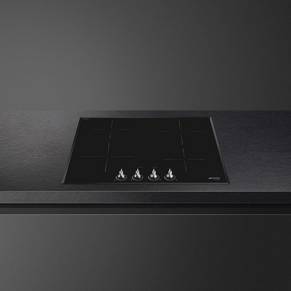 Smeg Classic Classica Piano di cottura SI364BM Nero Made in Italy
