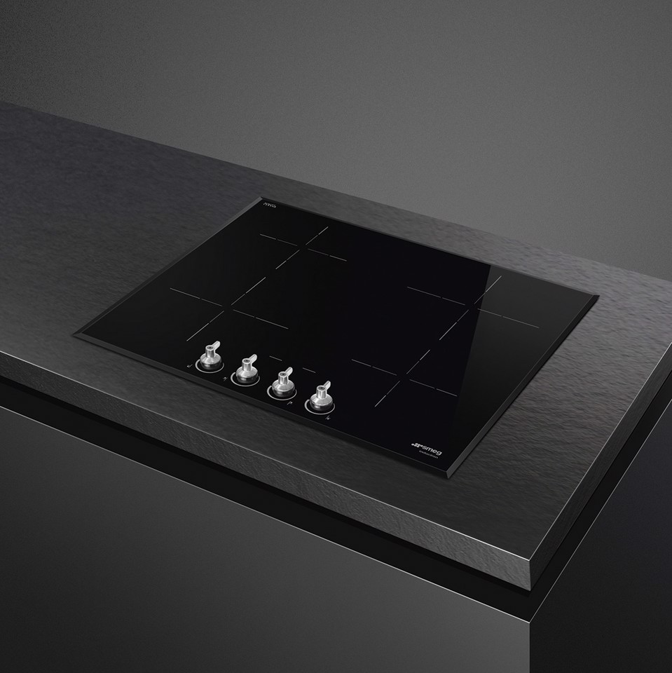 Smeg Classic Classica Piano di cottura SI364BM Nero Made in Italy