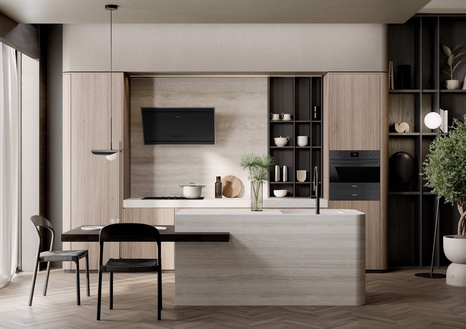 Smeg Classic Classica Piano di cottura SI364BM Nero Made in Italy