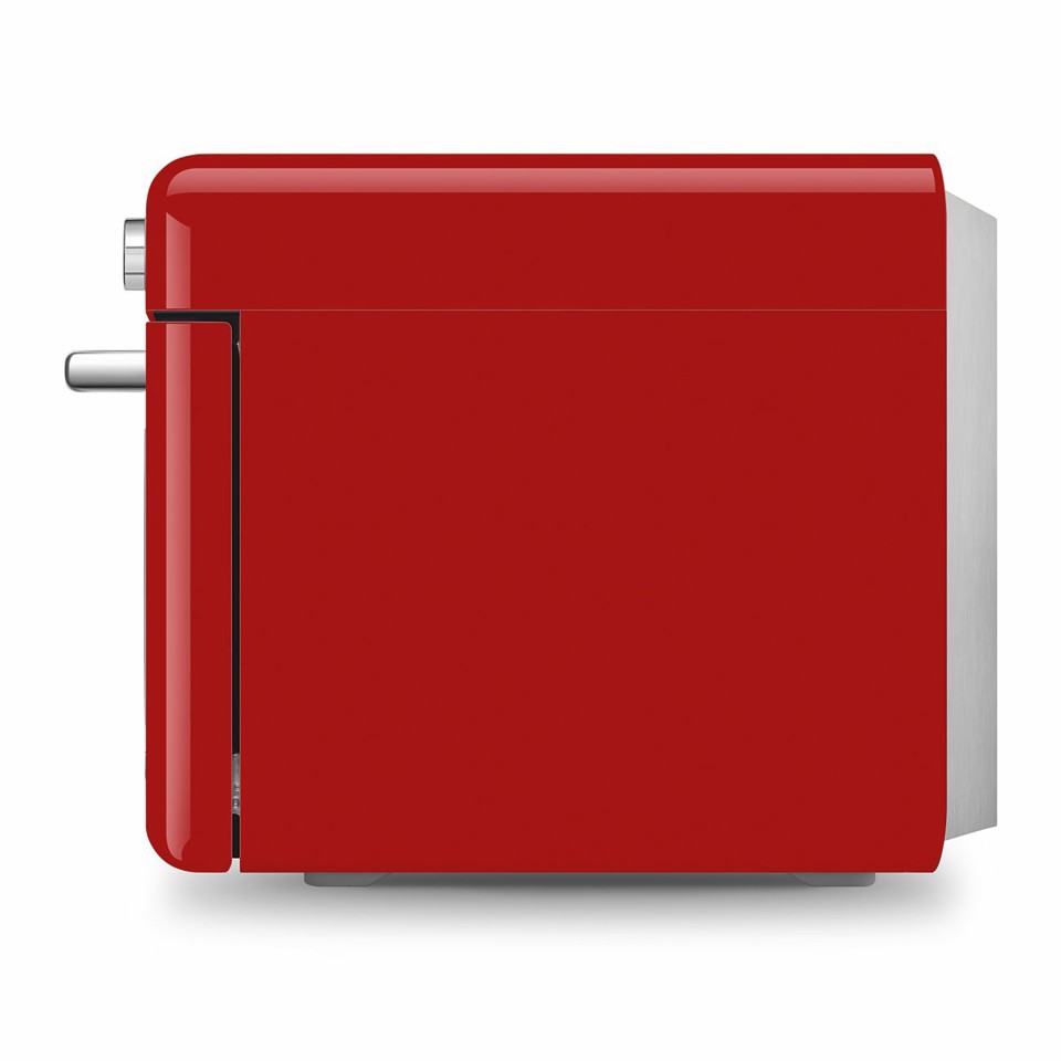 Smeg COF01RDEU forno a vapore Piccolo Rosso, Acciaio inox Pulsanti, Manopola