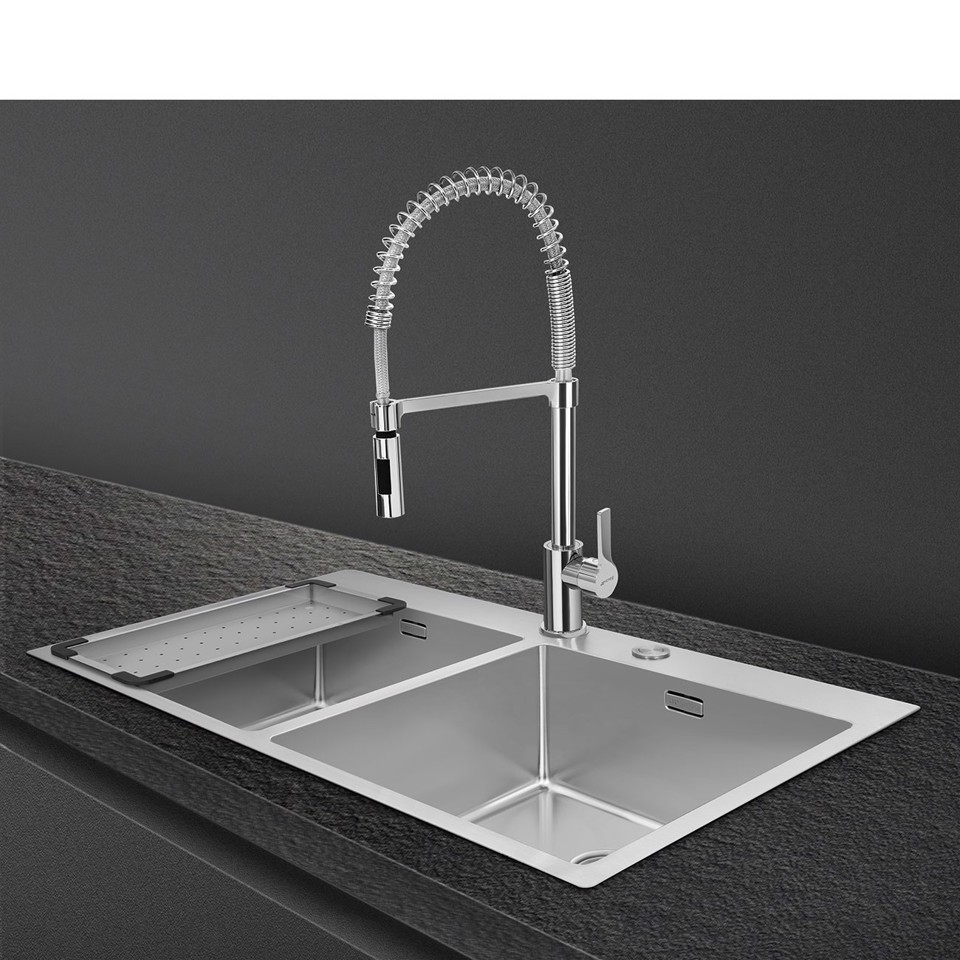 Smeg COL19 cestino e vassoio per lavello Colapasta per lavello Acciaio inossidabile