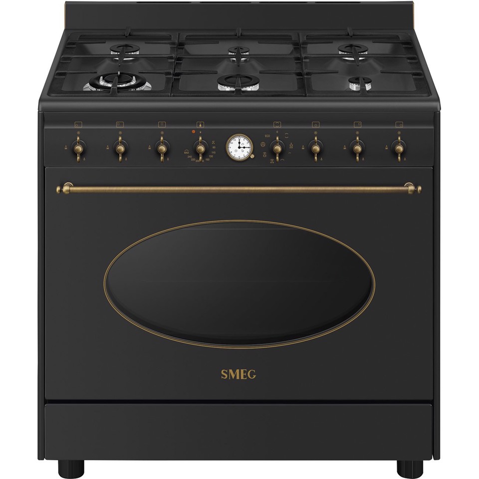 Smeg Coloniale CO96GMA9 Cucina freestanding A Elettrico Gas Antracite