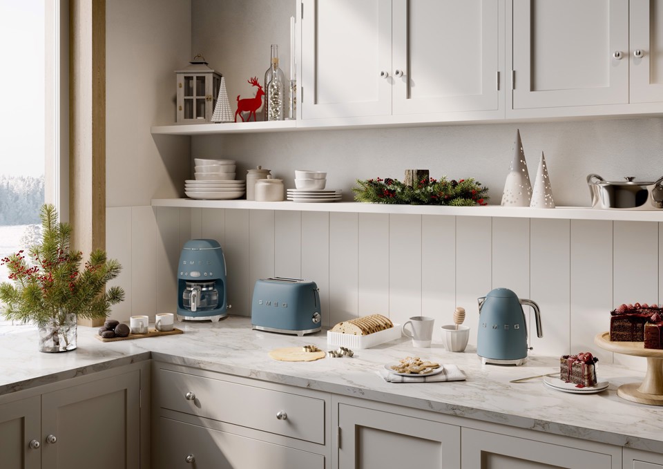 Smeg DCF02SBMEU macchina per caffè Automatica/Manuale Macchina da caffè con filtro 1,4 L