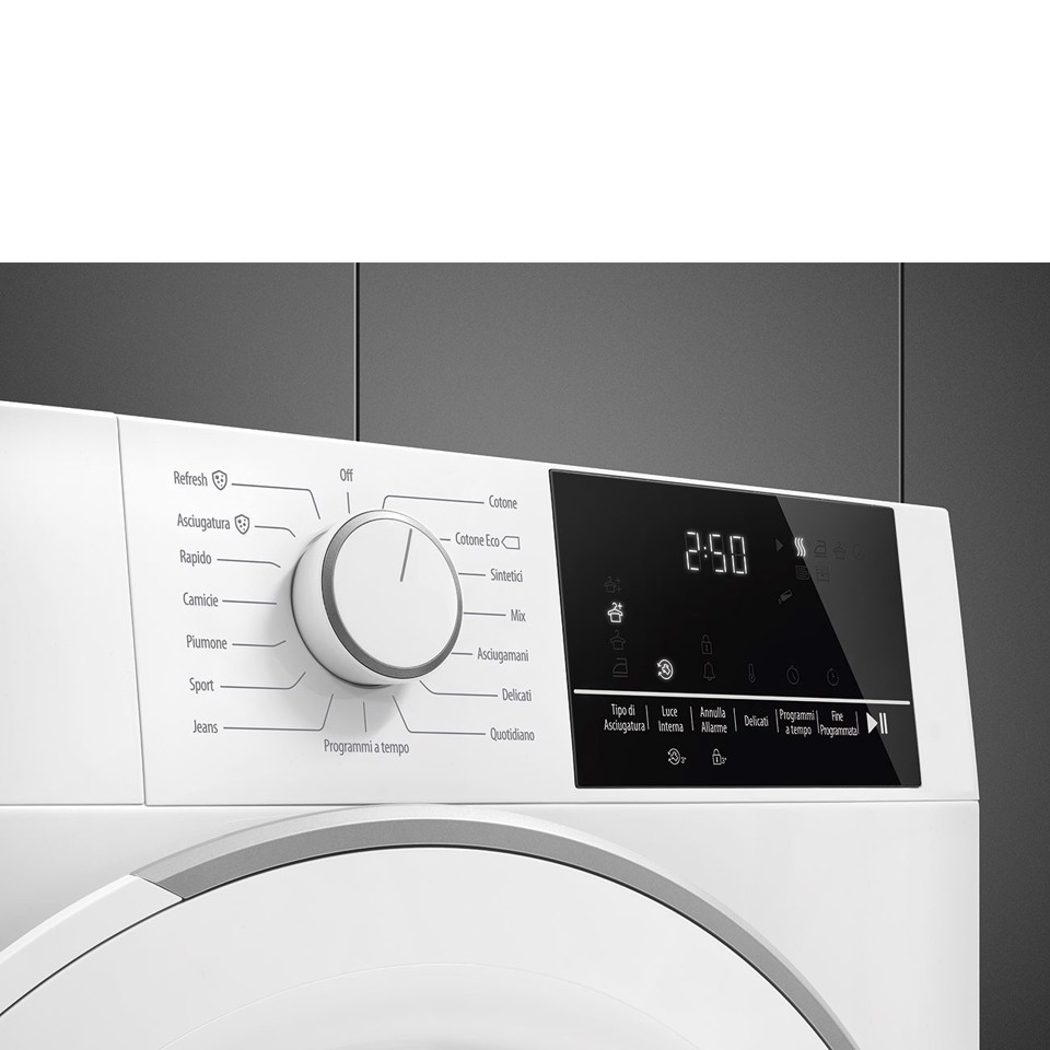 Smeg DN72CE asciugatrice Slim Libera installazione Caricamento frontale 7 kg A++ Bianco