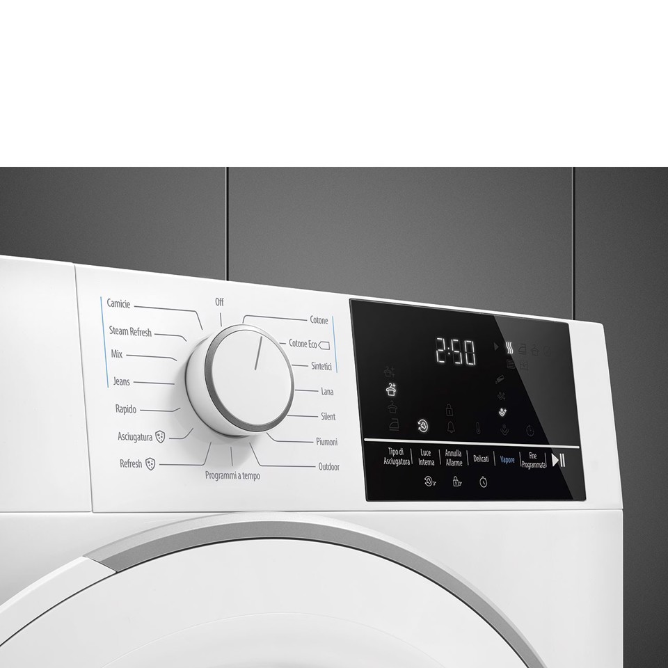 Smeg DN83SE asciugatrice Libera installazione Caricamento frontale 8 kg Bianco