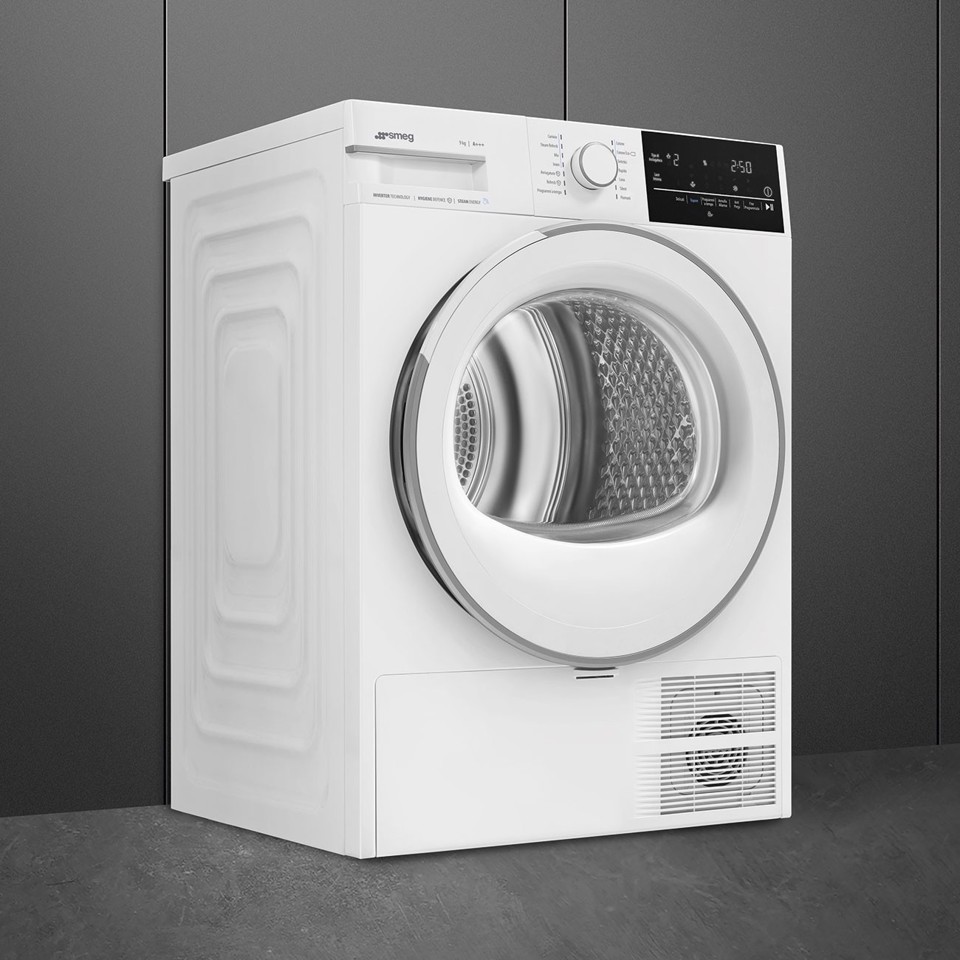 Smeg DN93SL asciugatrice Libera installazione Caricamento frontale 9 kg Bianco