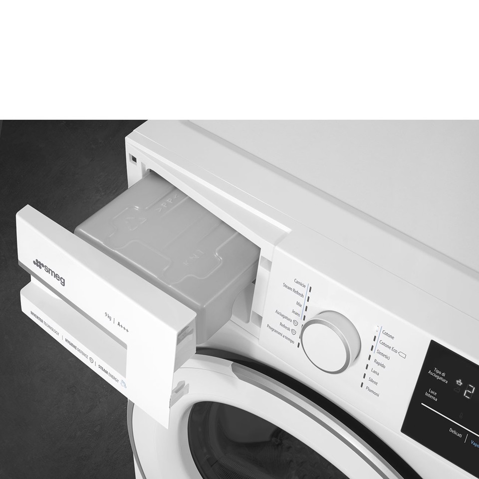 Smeg DN93SL asciugatrice Libera installazione Caricamento frontale 9 kg Bianco