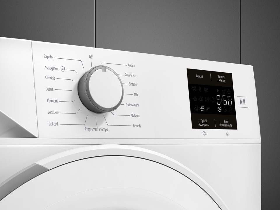 Smeg DRC08EE asciugatrice Libera installazione Caricamento frontale 8 kg Bianco