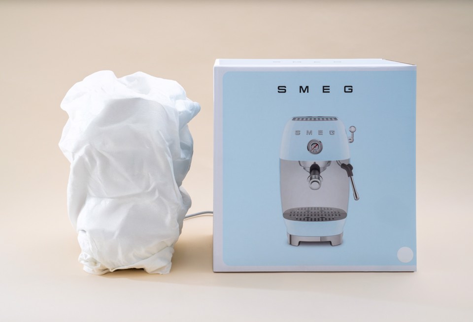 Smeg ECF03BLEU macchina per caffè Automatica/Manuale Macchina per espresso 1,4 L