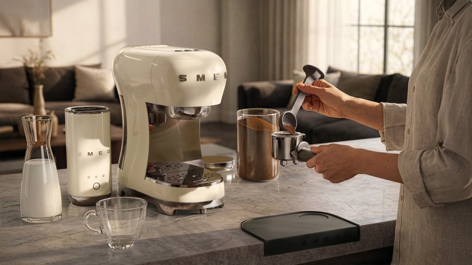 Smeg ECF12BLEU Manuale Macchina per espresso 1,1 L
