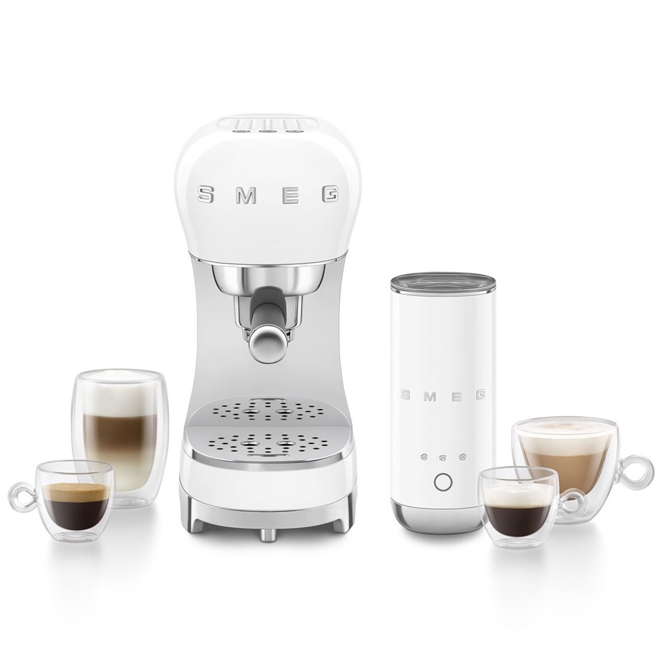 Smeg ECF12WHEU macchina per caffè Manuale Macchina per espresso 1,1 L
