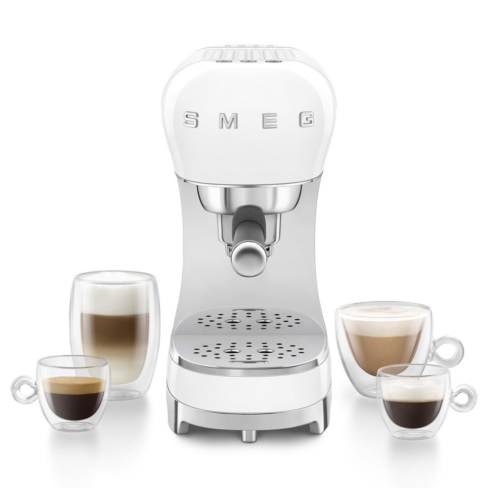 Smeg ECF12WHEU macchina per caffè Manuale Macchina per espresso 1,1 L