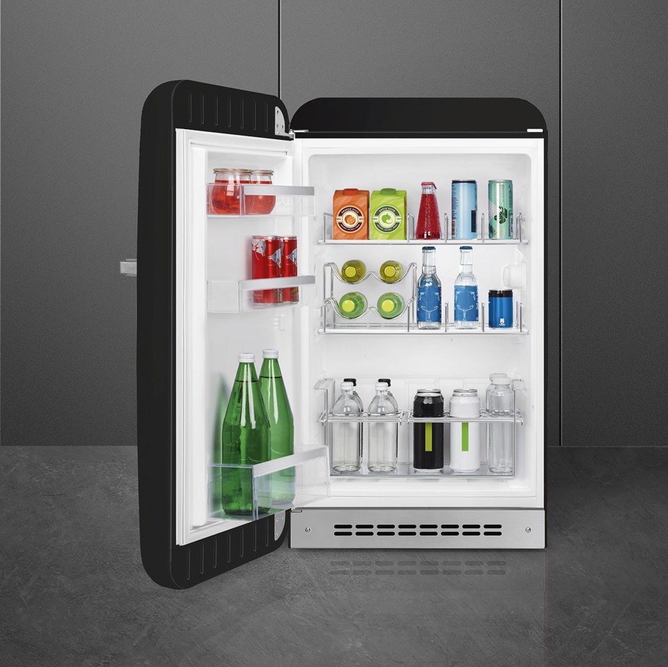 Smeg FAB10HLBL6 frigorifero Libera installazione 135 L Nero Made in Italy