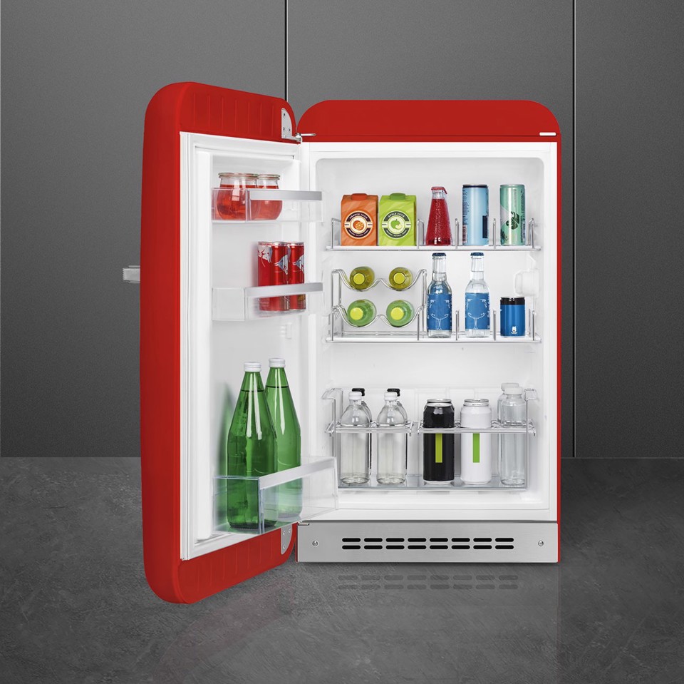 Smeg FAB10HLRD6 frigorifero Libera installazione 135 L D Rosso
