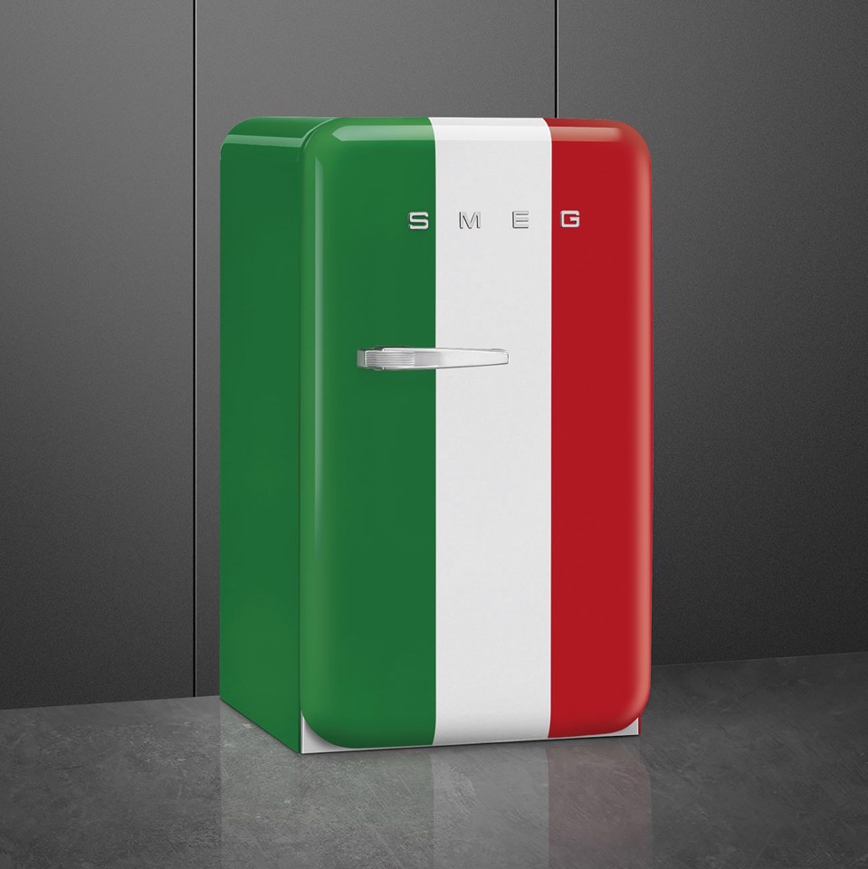 Smeg FAB10HRDIT6 frigorifero Libera installazione 135 L Rosso Made in Italy