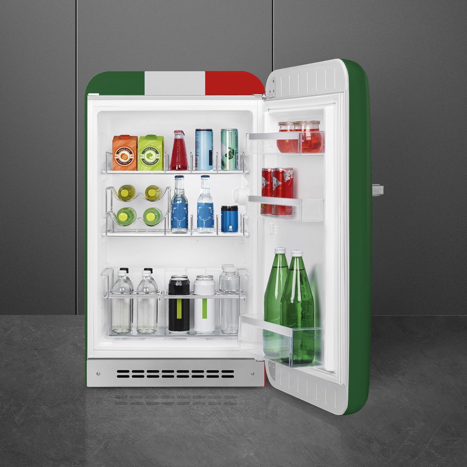 Smeg FAB10HRDIT6 frigorifero Libera installazione 135 L Rosso Made in Italy
