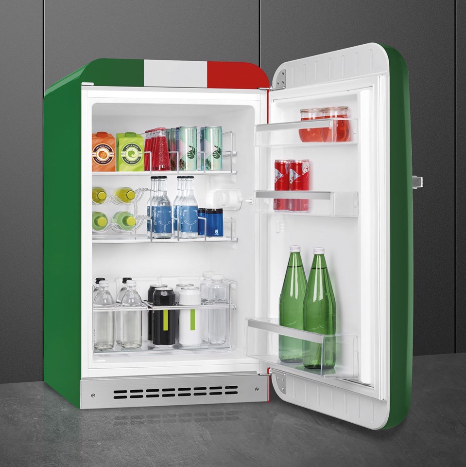 Smeg FAB10HRDIT6 frigorifero Libera installazione 135 L Rosso Made in Italy