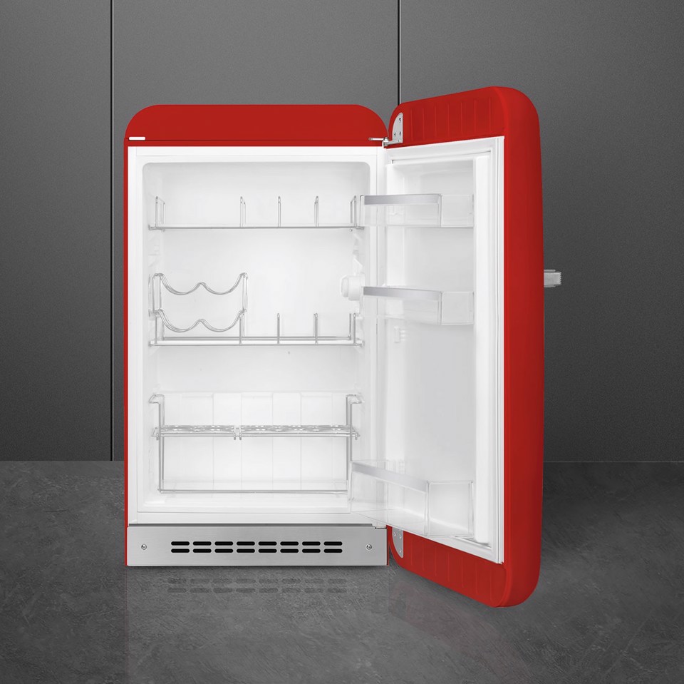 Smeg FAB10HRRD6 frigorifero Libera installazione 135 L Rosso Made in Italy