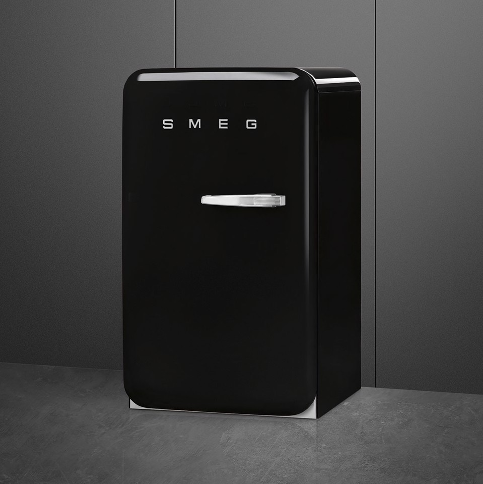 Smeg FAB10LBL6 monoporta Libera installazione 122 L Nero Made in Italy