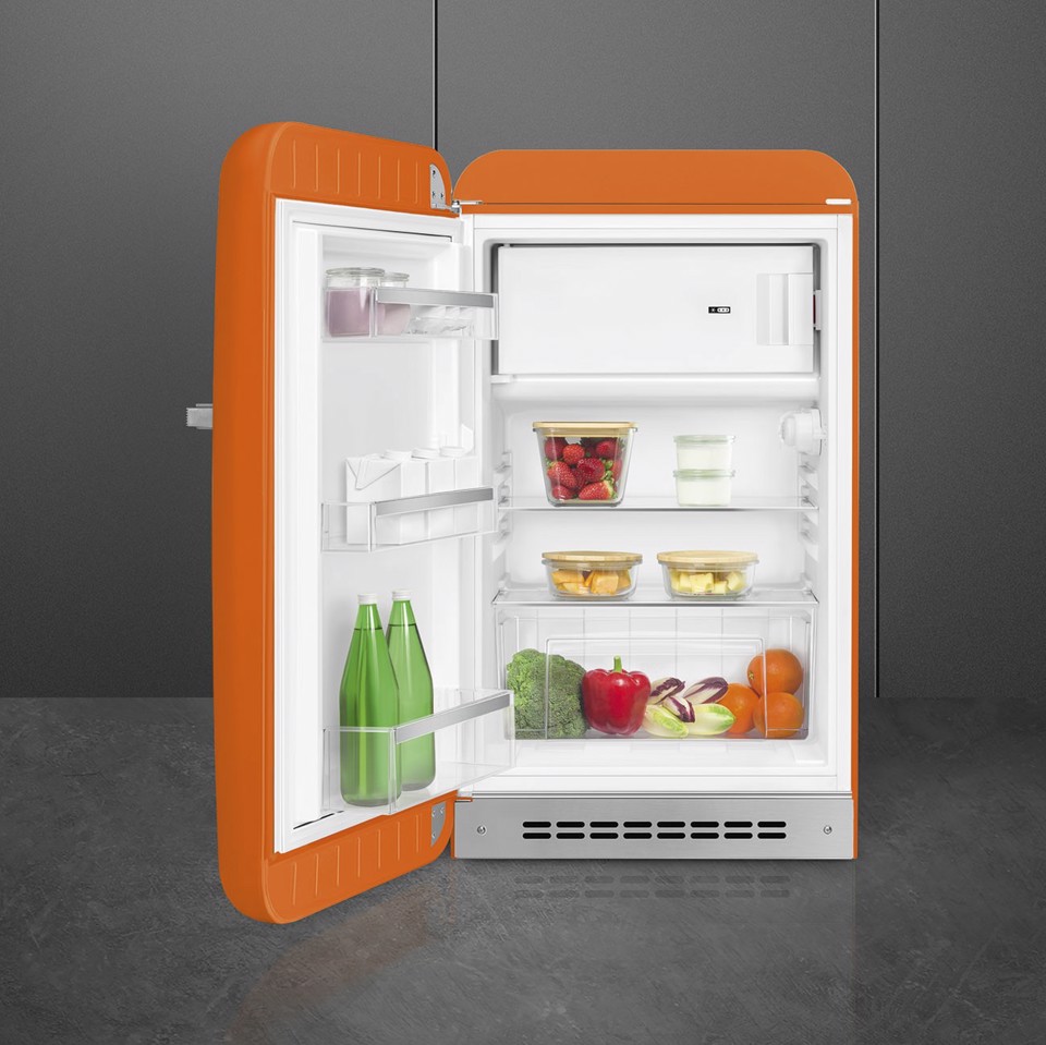 Smeg FAB10LOR6 monoporta Libera installazione 122 L Arancione Made in Italy