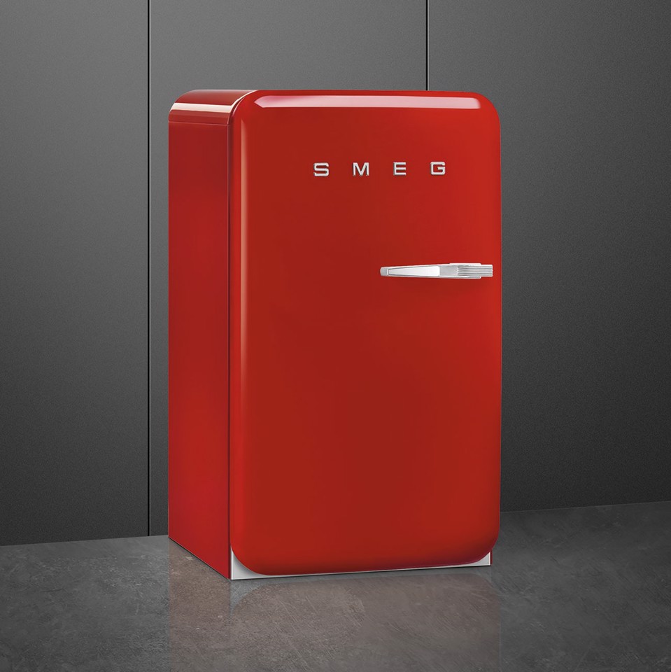 Smeg FAB10LRD6 monoporta Libera installazione 122 L Rosso Made in Italy