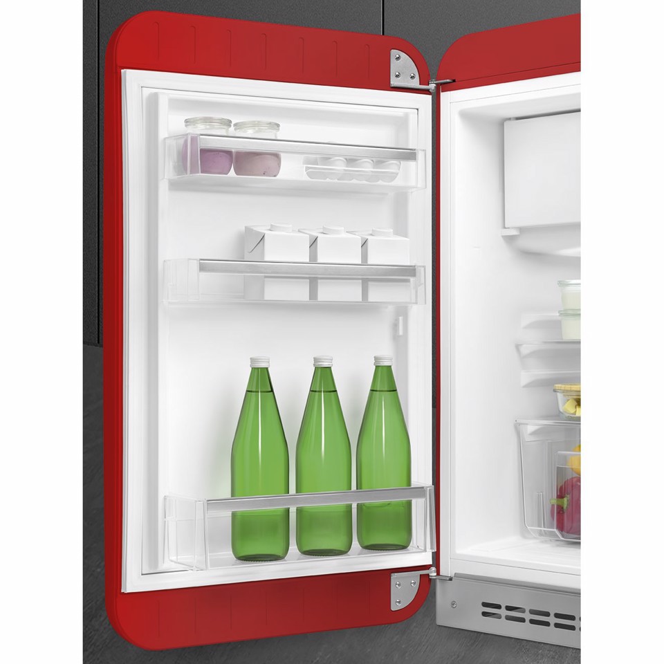 Smeg FAB10LRD6 monoporta Libera installazione 122 L Rosso Made in Italy
