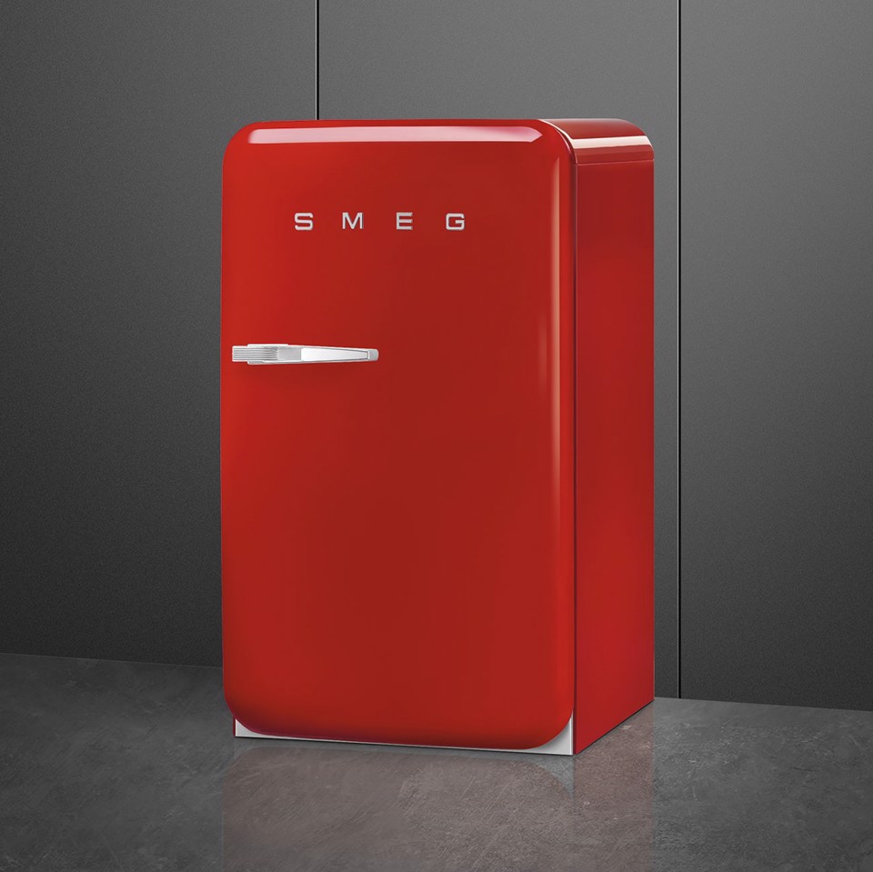 Smeg FAB10RRD6 monoporta Libera installazione 122 L Rosso Made in Italy