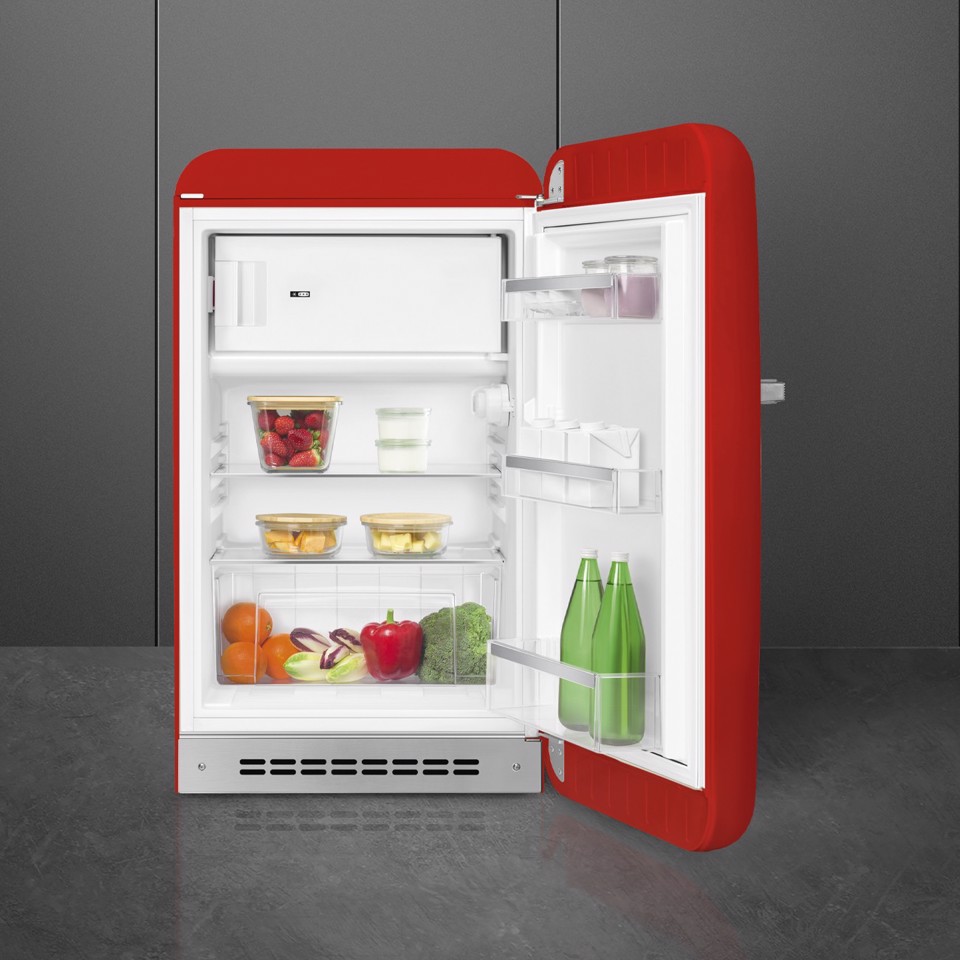 Smeg FAB10RRD6 monoporta Libera installazione 122 L Rosso Made in Italy