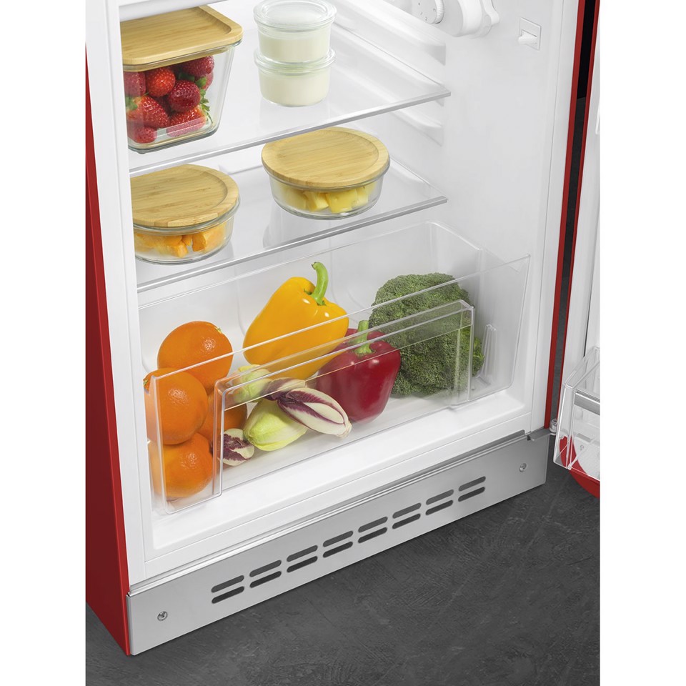 Smeg FAB10RRD6 monoporta Libera installazione 122 L Rosso Made in Italy