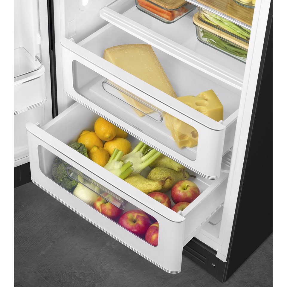 Smeg FAB28LBL6 monoporta Libera installazione 270 L Nero Made in Italy