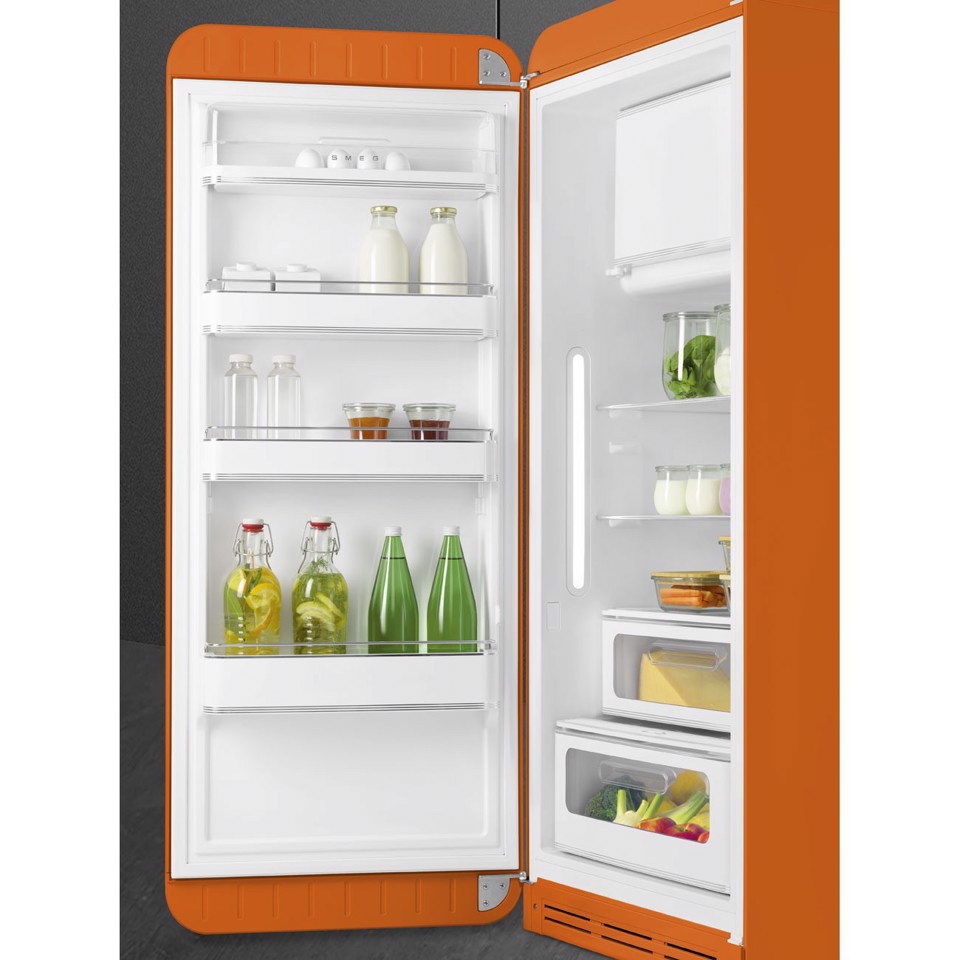 Smeg FAB28LOR6 monoporta Libera installazione 270 L Arancione Made in Italy