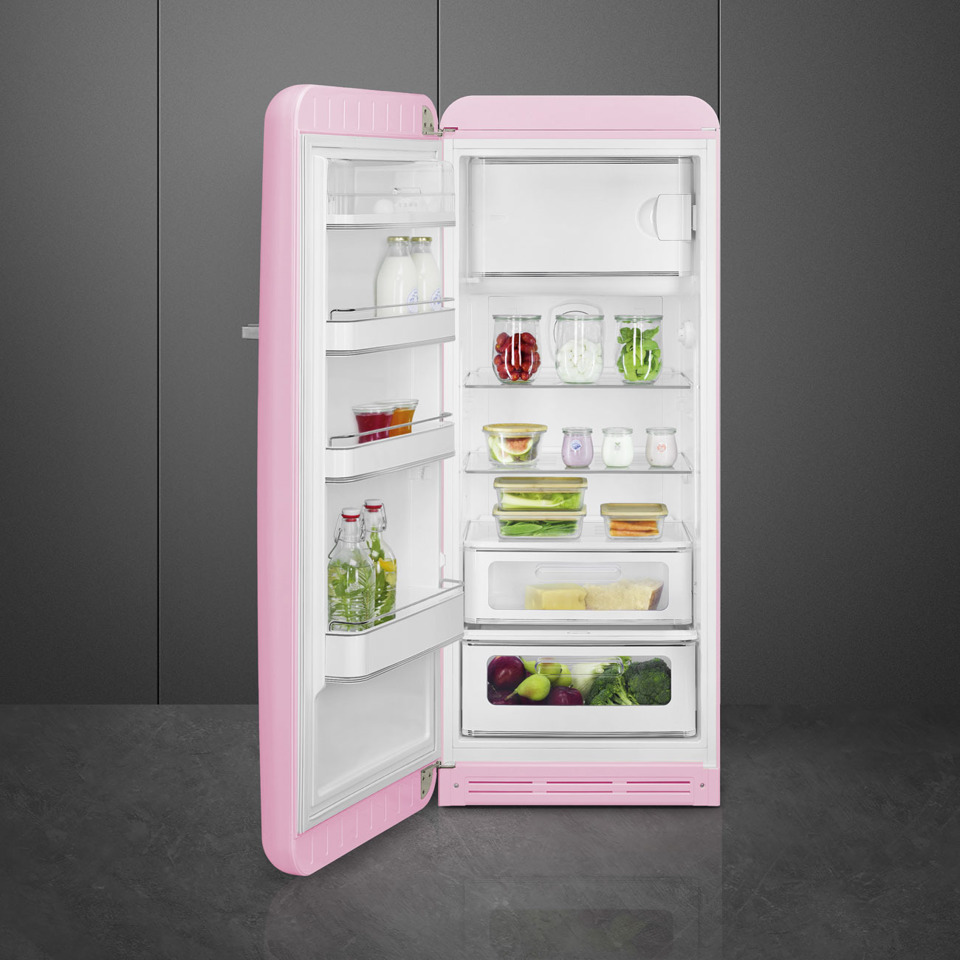 Smeg FAB28LPK6 monoporta Libera installazione 270 L Rosa Made in Italy