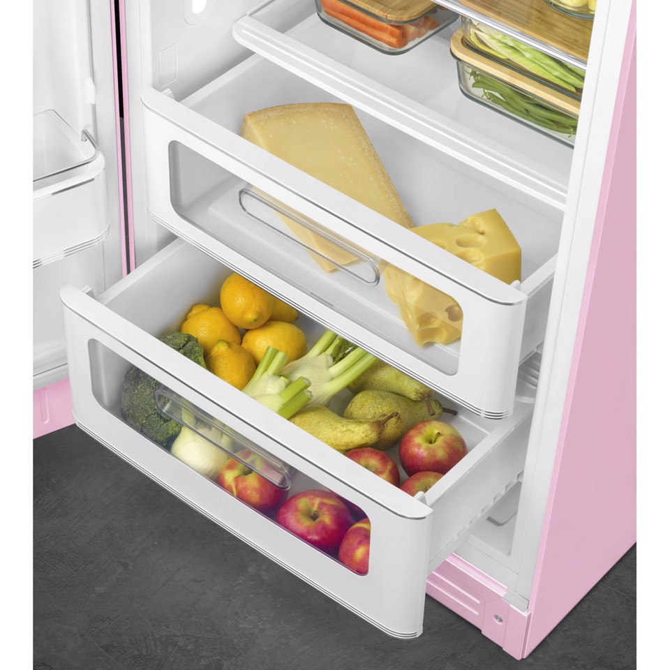 Smeg FAB28LPK6 monoporta Libera installazione 270 L Rosa Made in Italy