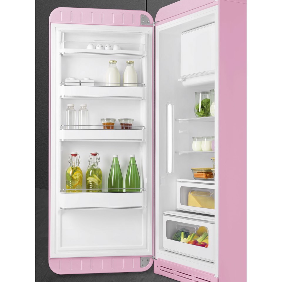 Smeg FAB28LPK6 monoporta Libera installazione 270 L Rosa Made in Italy