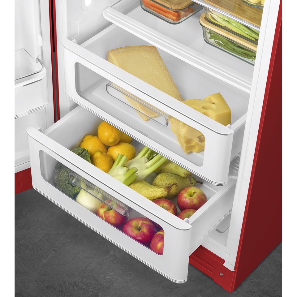 Smeg FAB28LRD6 monoporta Libera installazione 270 L Rosso Made in Italy