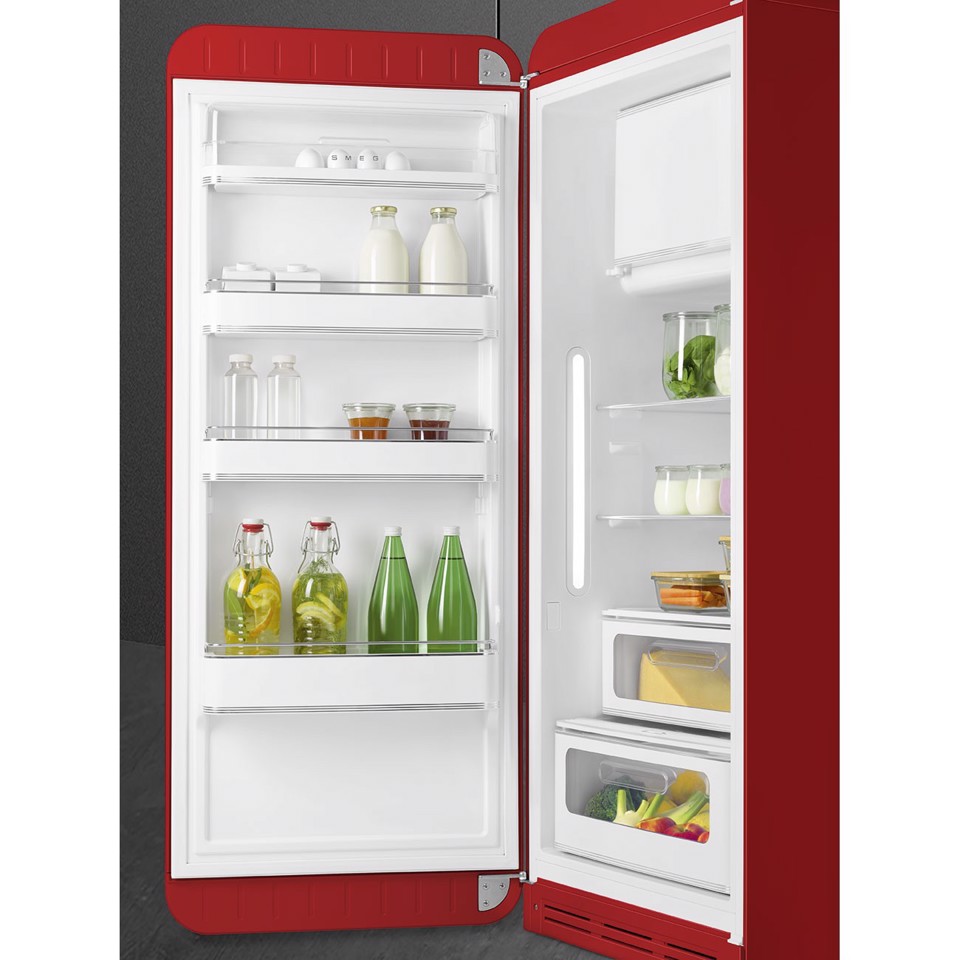 Smeg FAB28LRD6 monoporta Libera installazione 270 L Rosso Made in Italy