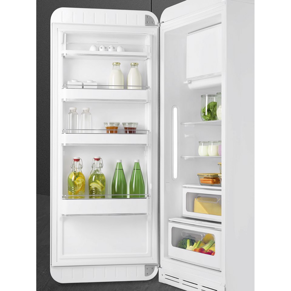 Smeg FAB28LWH6 monoporta Libera installazione 270 L Bianco Made in Italy