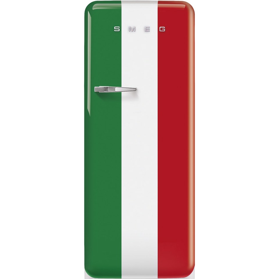 Smeg FAB28RDIT6 monoporta Libera installazione 270 L Verde, Bianco, Rosso Made in Italy