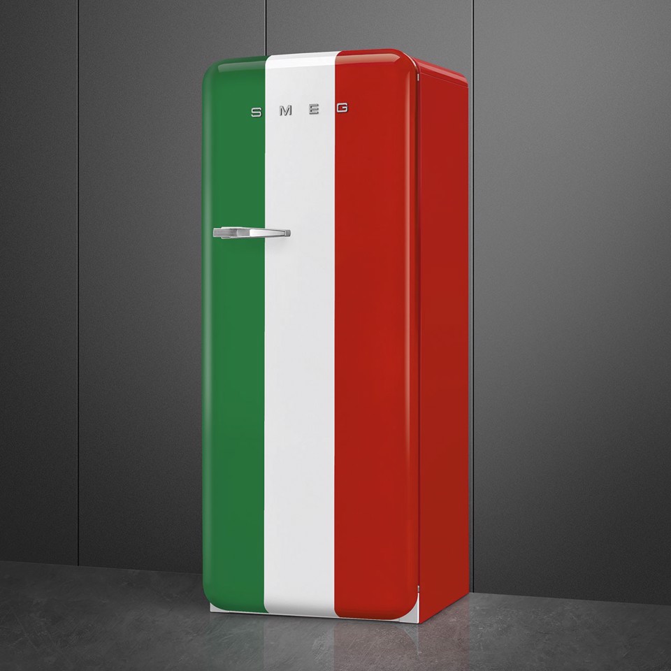 Smeg FAB28RDIT6 monoporta Libera installazione 270 L Verde, Bianco, Rosso Made in Italy