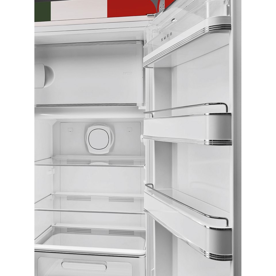 Smeg FAB28RDIT6 monoporta Libera installazione 270 L Verde, Bianco, Rosso Made in Italy