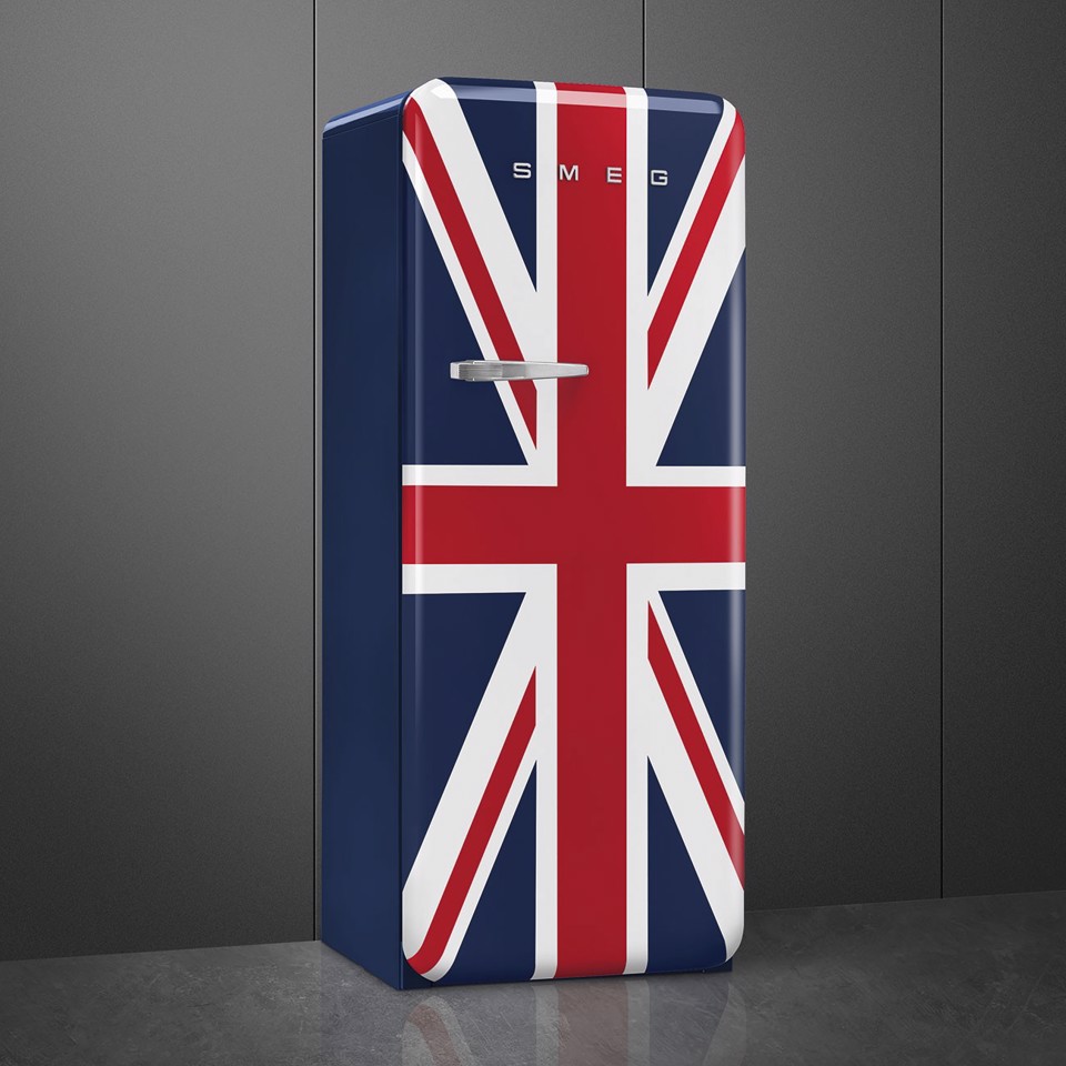 Smeg FAB28RDUJ6 monoporta Libera installazione 270 L Blu, Bianco, Rosso