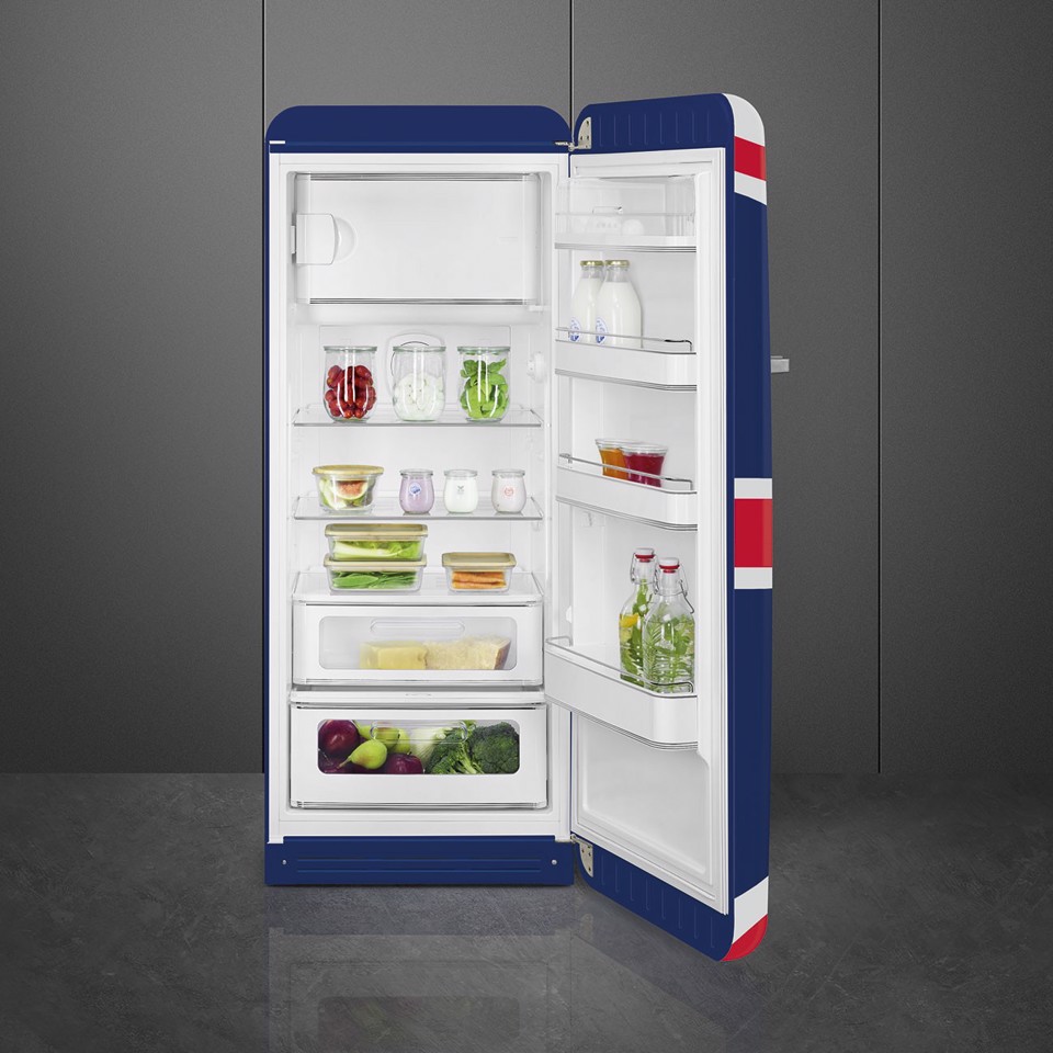 Smeg FAB28RDUJ6 monoporta Libera installazione 270 L Blu, Bianco, Rosso